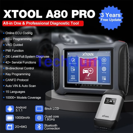 XTOOL A80Pro  Car Diagnostic Tools A Series